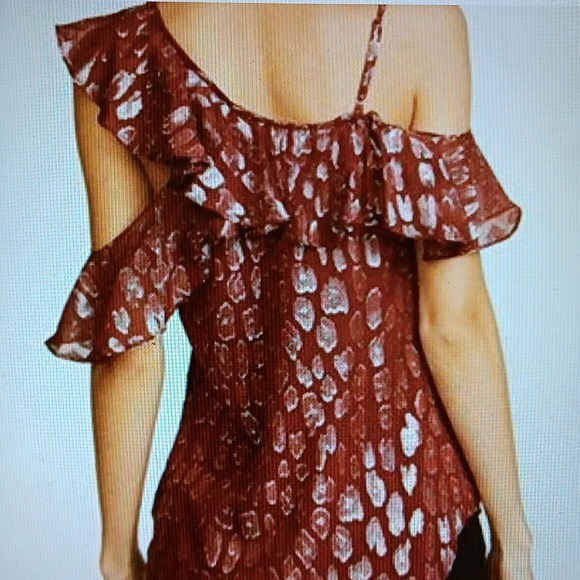 🔹️Veronica Beard ~ Benton Cold Shoulder Top - Picture 3 of 14